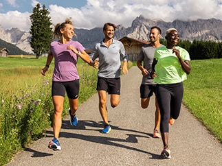 Four runners in Brooks gear